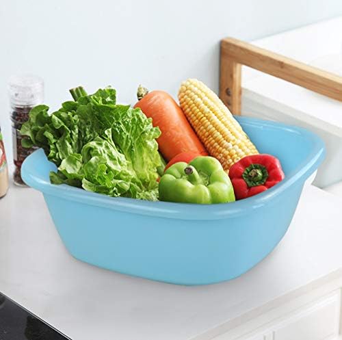 Lesbye Set of 4 Square Plastic Washing Up Bowls, Small Square Washing Up Basins