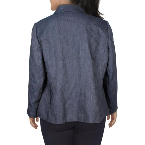 Kasper Women's Three Button Notched Lapel Collar with Flap Pockets2