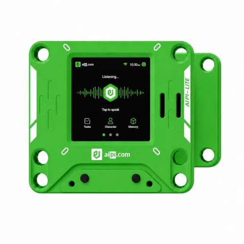 YONBO AIPI-Lite AI Desktop Robot with Deep Conversations & Long Memory, Voice Cloning, GPT Model Access, AI Pocket Companion Customized Robot with Battery for Advisory Support (Green)