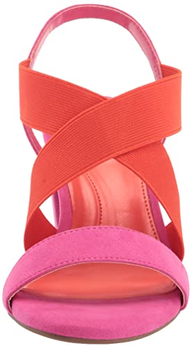Anne Klein Women's Ressa Heeled Sandal, Pink/Orange, 8.5 #TOP1