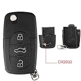 【COMPATIBILIDAD】 Este caso de la cáscara del llavero remoto de entrada sin llave se ajusta para 2000-2005 Para Audi A2 1997-2004 Para Audi A3 2001-2005 Para Audi A4 1997-2005 para Audi A6 1994-2003 Para Audi A8 1999-2006 para Audi TT