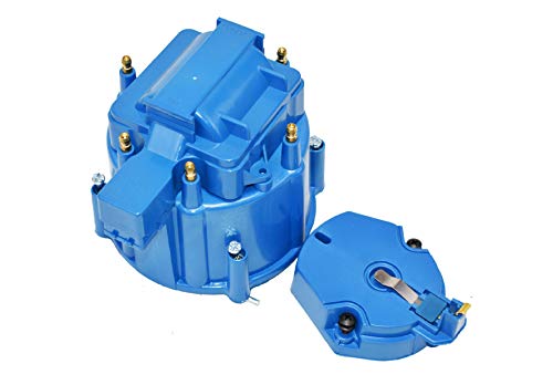 A-Team Performance Distributor Cap Rotor Kit - 6-Cylinder Blue - Coil Cover - CR6BL HEI OEM Ignition Kit