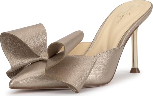 Jessica Simpson Valrin Bow High Heel Mule, Golden Copper, 9.5 by Jessica Simpson - Used condition - US$56.14