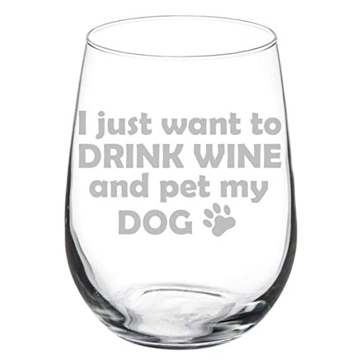 Wine Glass Goblet I Just Want To Drink Wine And Ride Horses Funny (17 oz Stemless)