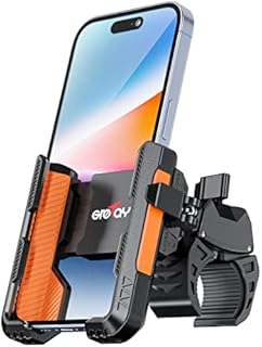 GREFAY Bicycle Phone Mount1S Quick Disassembly+New Grip Connector Motorcycle Phone Mount for Handlebar Diameter 22-45mm 360° Rotatable Bicycle Motorcycle Scooter Suitable for 4.5-7.0 Smartphone