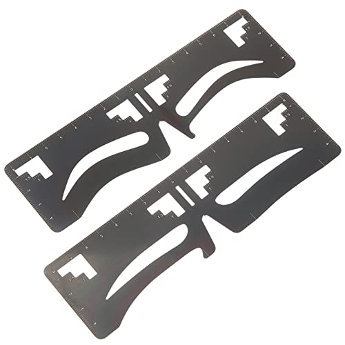 VICASKY Pochoirs Guide Des Sourcils 2 Pièces Modèle Sourcil Européen Et Standard Outil Maquillage Pour Femmes Et Filles Utilisation Professionnelle Et Quotidienne