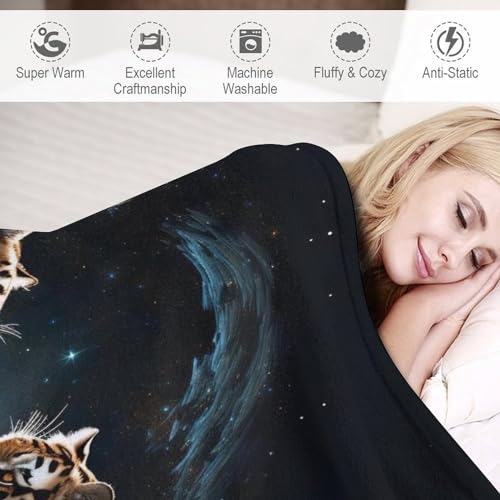 Couverture tigre chaude et lavable en machine pour grand lit - 6