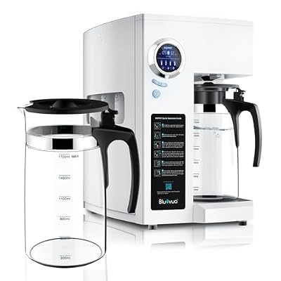 Bluevua RO100ROPOT(UV) Reverse Osmosis System Countertop Water Filter, with One Extra ROPOT Replacement Carafe, Bundle