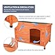TRIXIE wetterfestes und aufklappbares Hundehaus natura Hundehütte Classic Flachdach, L: 116 × 82 × 79 cm, braun- 39553