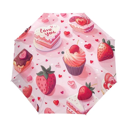 Parapluie compact automatique rose GAIREG : l'accessoire indispensable contre la pluie fine