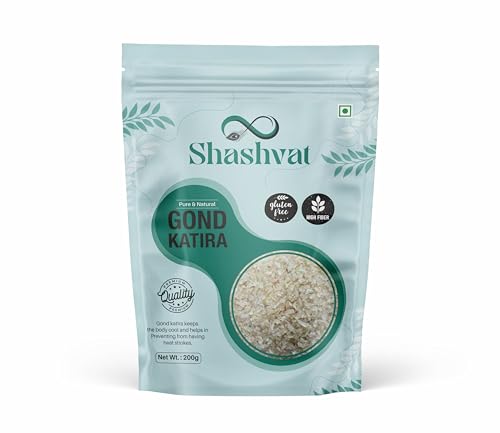 Shashvat - Gond Katira 100% Natural Pure Edible Gum 200 Gm| Natural Superfood Edible Gum with Cooling Properties | Gond for Jigar Thanda | Tragacanth Gum-(Pack of 1) (B0CSKJM5MQ) Amazon Price History, Amazon Price Tracker
