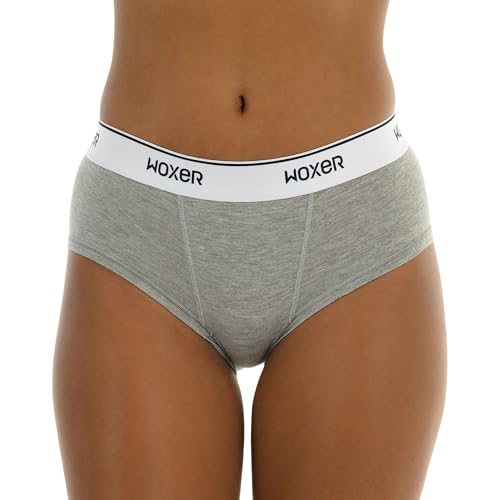 Image of Woxer Women's Classic Seamless Boyshort Panties, Soft Modal Fabric with No Roll Inseam, Chafe-Free, Breathable Design