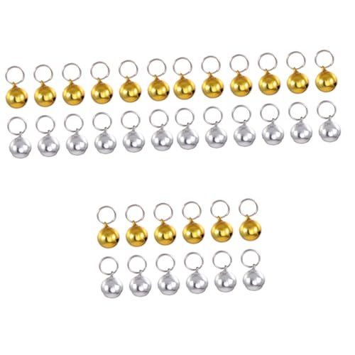Sosoport 3sets Pet Pendants Pet Bells Loose Beads for Cat Great for Christmas Diy Craft Jewelry 12pcs*3