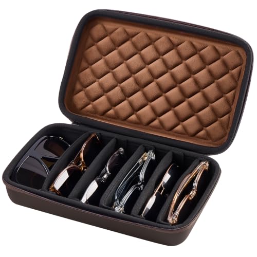 Image of ProCase Hard Shell Travel Sunglasses Organizer, Portable Multiple Glasses Case for Travelling