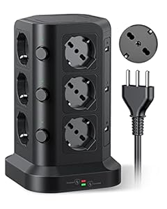 Koosla Revolversteckdose Überspannungsschutz 4000W