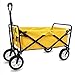 Produktbild LQ&XL Bollerwagen Handwagen Gartenwagen Strandwagen Klappbar Faltbarer Bollerwagen Transportwagen für Outdoor/Festivals/Camping, bis 60 kg belastbar, 360 ° drehbar,Gelb a