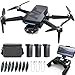 3‑Achsen‑Gimbal GPS Drohne mit Kamera 4K, 90 Min Flugzeit (3 Akkus), 1000 m Steuerungsreichweite, Auto Return, Auto Follow, bürstenloser Motor, 5G FPV Quadcopter für Einsteiger (unter 249g)