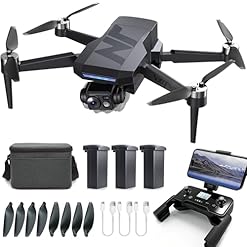 3-Axis Gimbal GPS Drone with 4K Camera, 90 Min Long Flight Time,3280 FT Long Control Range, Auto Return, Follow Me, Brushless Motor, 5G FPV RC Quadcopter for Beginners(Under 249g) - luxury tech products 2026