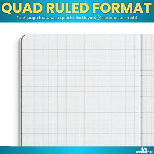 Cahier de composition graphique 1InTheOffice noir lot de 6