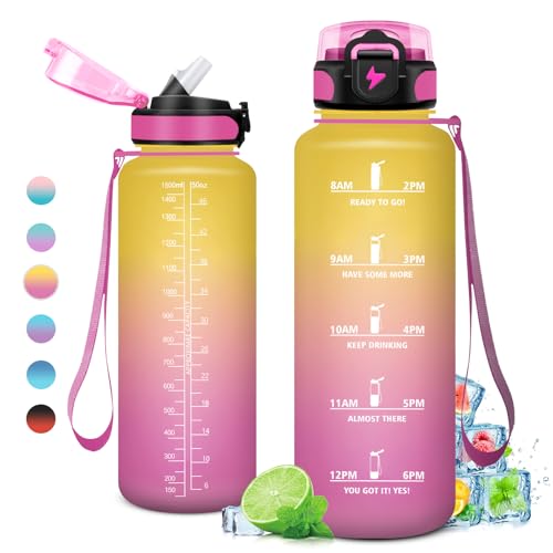 Borraccia Motivazionale 1.5L con Cannuccia