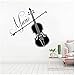 KBIASD Pegatinas de pared musicales violín calcomanías de vinilo para pared decoración de pared de música para estudio de grabación Interior decoración de habitación pegatinas 57X57CM