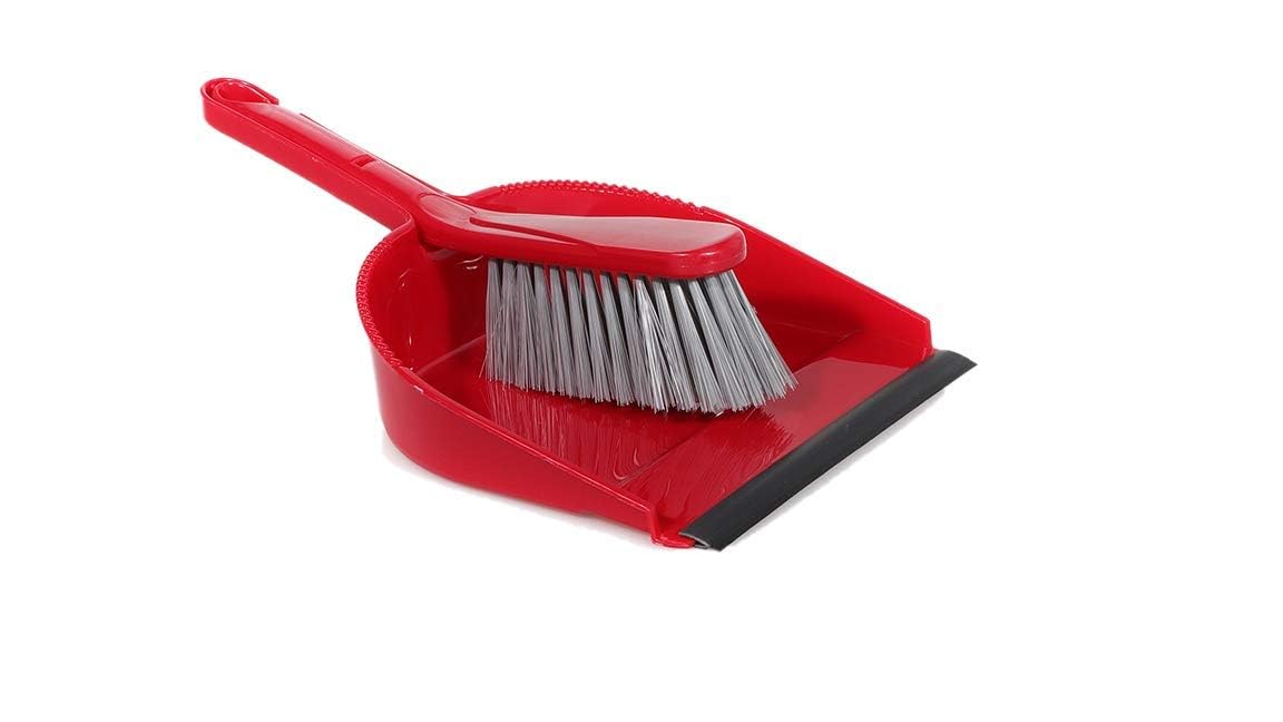 Royalford Dustpan And Brush, Red, Rf8830