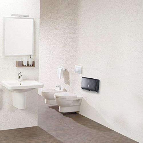 AILELAN Paper Towel Dispenser, Commercial Toilet Tissue Dispensers Wall Mount Paper Towel Holder Multifold/C-Fold Paper Towel Dispenser for Kitchen and Restroom Decor (Black)