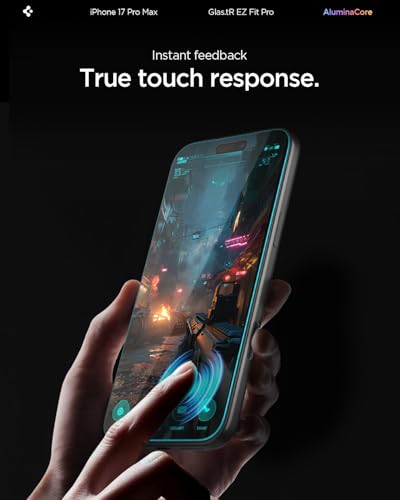 Image of Spigen EZ Fit Pro Tempered Glass Screen Protector Guard for iPhone 17 Pro Max / 16 Pro Max [2 Pack]