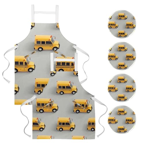 Tabliers de cuisine pour pâtisserie et nettoyage avec broches voiture