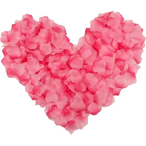 COYUN 1000 Piezas Pétalos de Rosa, Pétalos de Flores de Seda...