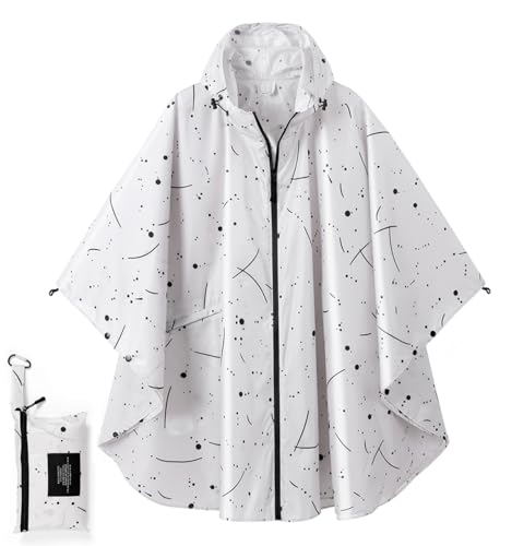 SIRMEDER Regenmantel für Damen, wasserdicht, leicht, atmungsaktiv,...