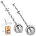 Infusore per tè a Forma di Palla Acciaio Inox Colino da tè A Sfera Infusore per Il tè infusore per Tisane Filtro a Forma di Palla Setaccio per tè in Acciaio per Teiera Boccale Tazze (2 Pezzi)