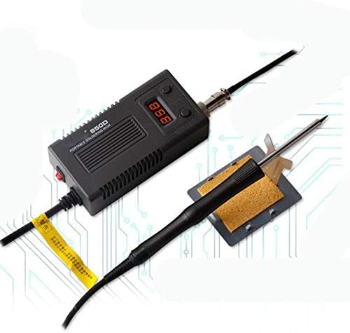 Soldering 75W 950D electric soldering iron Portable solder irons T13 iron head mini Portable Digital soldering station T13 head tip - (Color: Red)