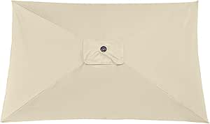 Parasol De Auvent De Rechange, 10 FT-300 Cm 8 Baleines, Toile De