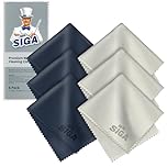 MR.SIGA Premium Microfiber Cleaning Cloths for Lens, Eyeglasses, Screens, Tablets, Glasses, 6 Pack, 6 x 7 inch