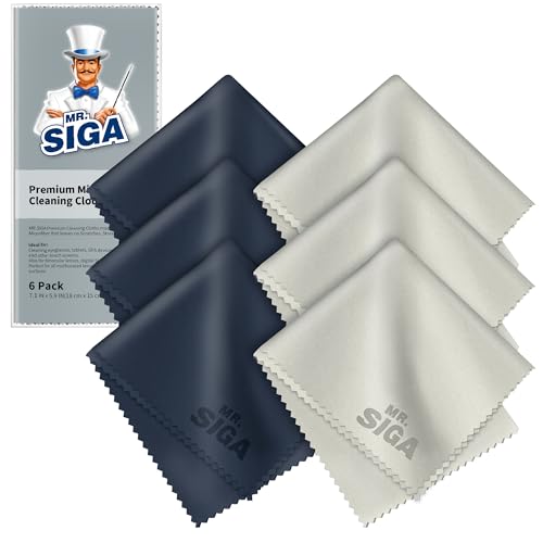 MR.SIGA - Panni in microfibra per la pulizia di lenti, occhiali, schermi, tablet