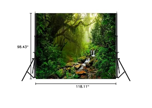 Fondo fotográfico selva tropical 10x8 ft miniatura 5