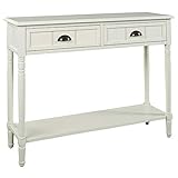 Signature Design by Ashley - Goverton Console Sofa Table - Vintage Casual - White