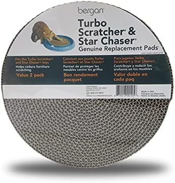 Bergan Turbo Scratcher Replacement Pads, 2 Pack