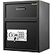 VEVOR Digital Depository Safe 1.7 Cubic Feet Made of Carbon Steel Electronic Code Lock Depository Safe with Deposit Slot with Two Emergency Keys Depository Box for Home Hotel Restaurant and Office