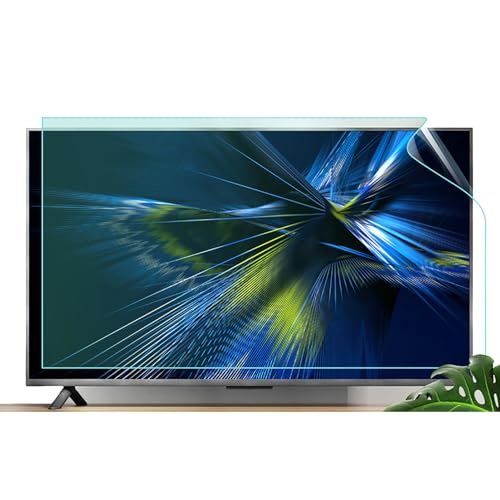 WLWLEO 55 Inch TV Screen Protector Film, Monitors Anti Blue Light/Anti Glare Filter, Blocking Blue Light, Ultra Clear Protector Film for LCD, LED, 4K OLED & QLED HDTV,43 inch/942×529mm