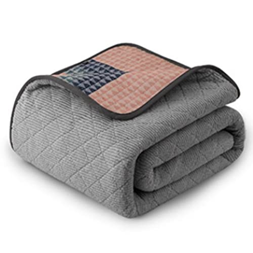 YUYTIN Manta Eléctrica,Manta eléctrica de Punto ultrasuave de Felpa, Cubierta acogedora y cómoda para Apagado automático en climas fríos y Controlador de Ajuste de Nivel de Calor múltiple,colorpowd Cover