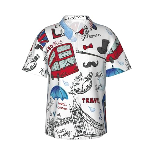 Chemise de vacances Londres EdWal pour vos journées à la plage et terrasses