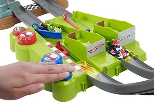 Hot Wheels Mario Kart Circuit Track Set With 1:64 Scale Die-Cast Kart Replica Ages 5 And Above #TOP3