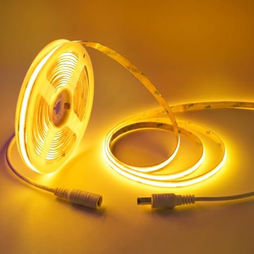 LED Strip Lights 24V COB Gold Yellow Lighting16.4ft (No Power Supply)