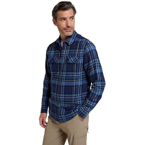 Mountain Warehouse Men's Flannel Shirt Dark Blue Cover