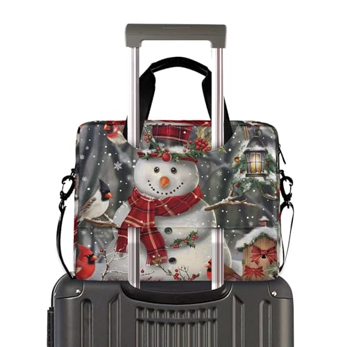 Maletín para portátil con diseño de muñeco de nieve miniatura 3