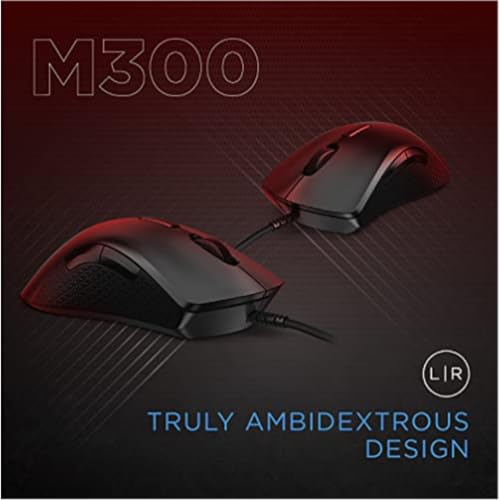 Image of Lenovo Legion M300 RGB Wired Gaming Mouse - 8,000 DPI Adjustable Sensor, 8 Programmable Buttons & 10-Million Clicks Durability for High Performance Gamers (Pack of 2)
