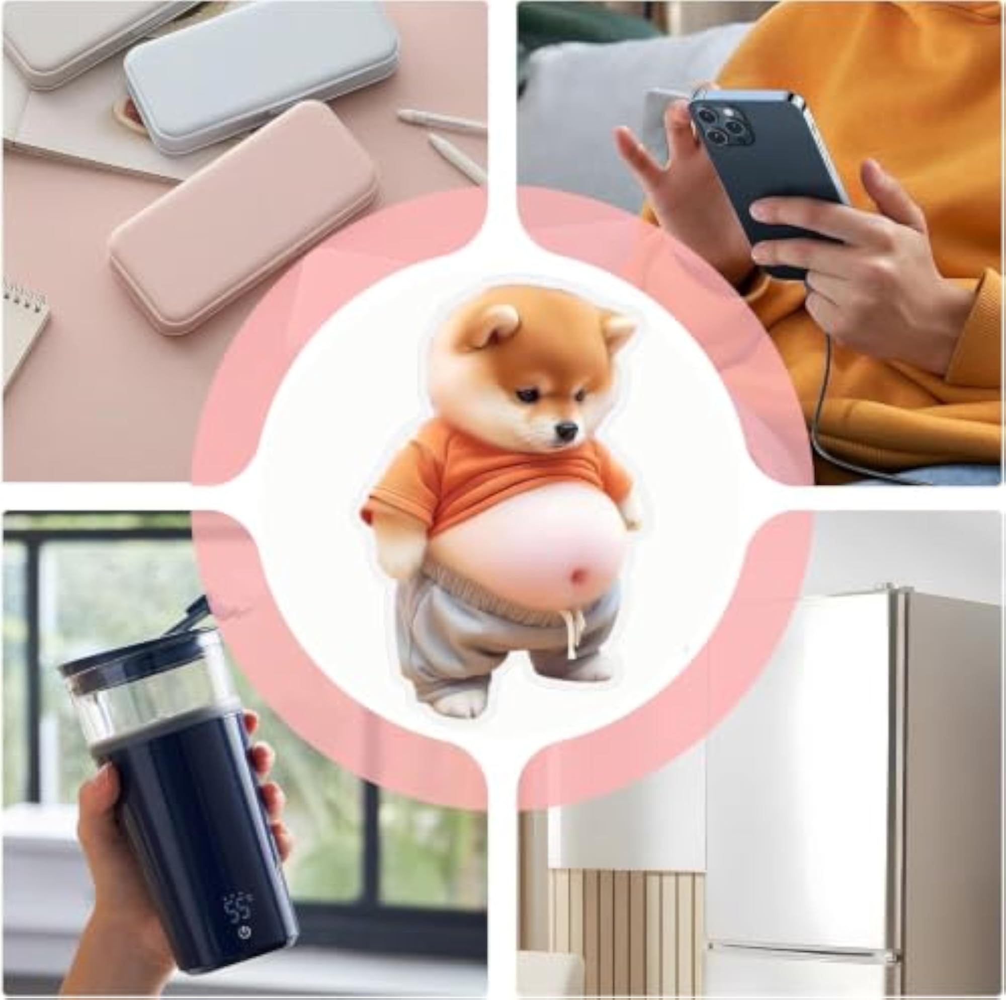 Multicolor Flexible Silicone Doorstop Decal, Reusable
