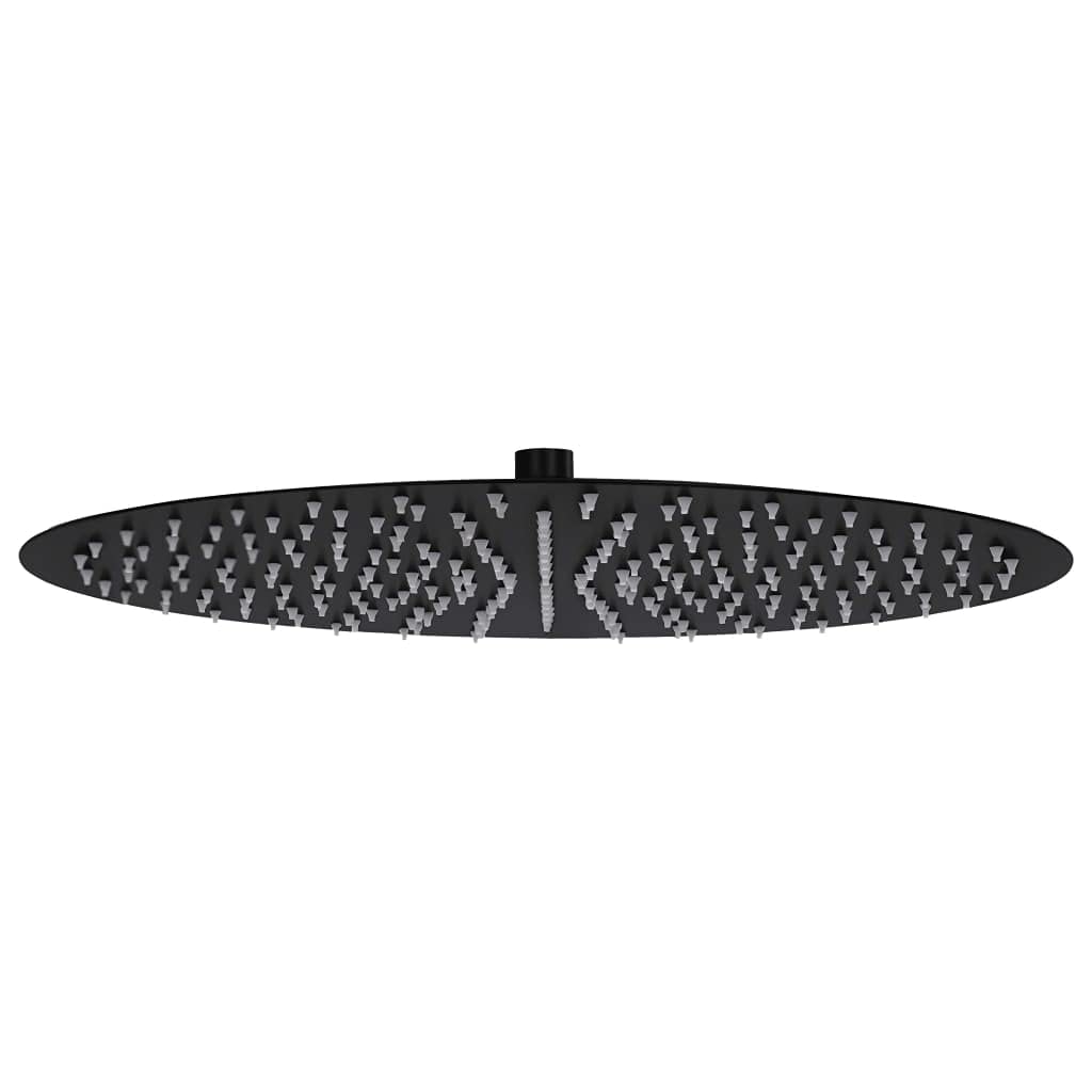 Douche à effet pluie pour créer un espace spa relaxant à la maison 40 cm noir inox